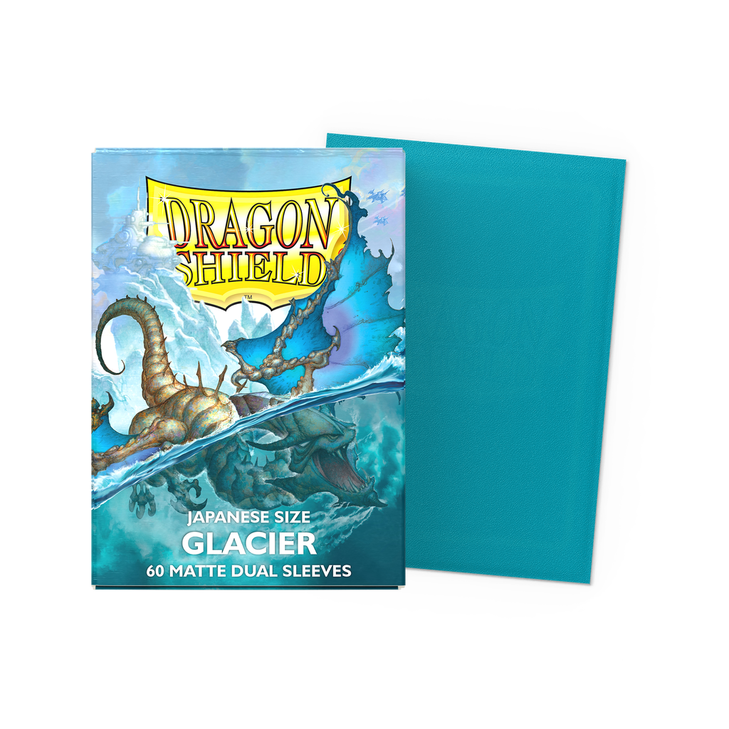 DRAGON SHIELD JAPANESE SIZE MATTE DUAL SLEEVES - GLACIER MINIOM (60 SLEEVES)