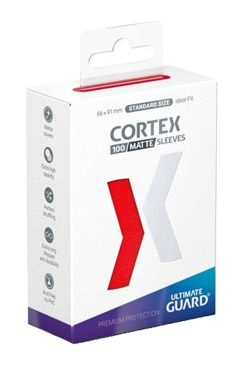 Ultimate Guard Cortex Sleeves Tamaño Estándar Rojo (100)