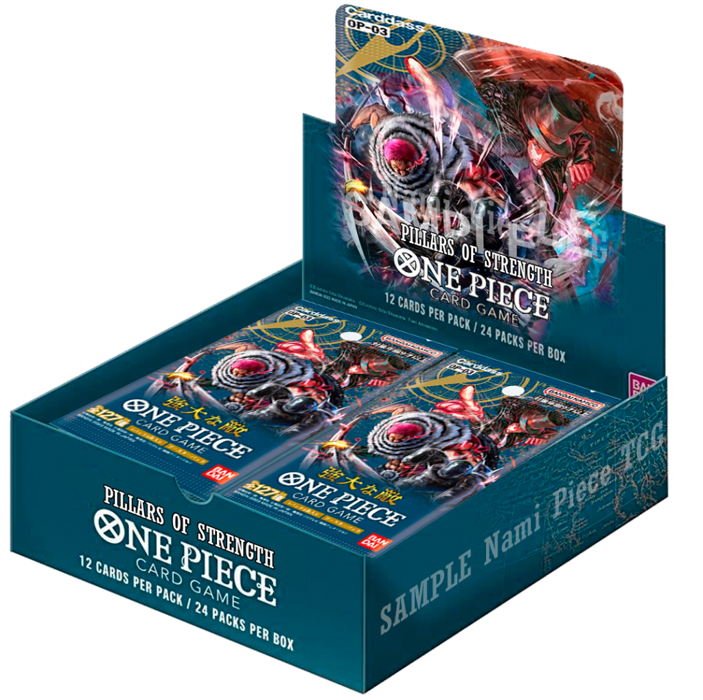 ONE PIECE CARD GAME OP03 - PILLARS OF STRENGTH - BOOSTER DISPLAY (24 PACKS) - EN