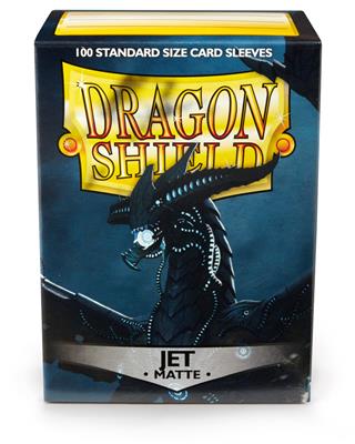 DRAGON SHIELD STANDARD SLEEVES - MATTE JET (100 SLEEVES)