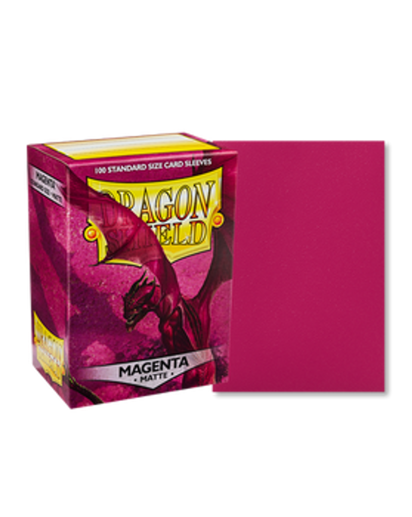 DRAGON SHIELD STANDARD SLEEVES - MATTE MAGENTA (100 SLEEVES)