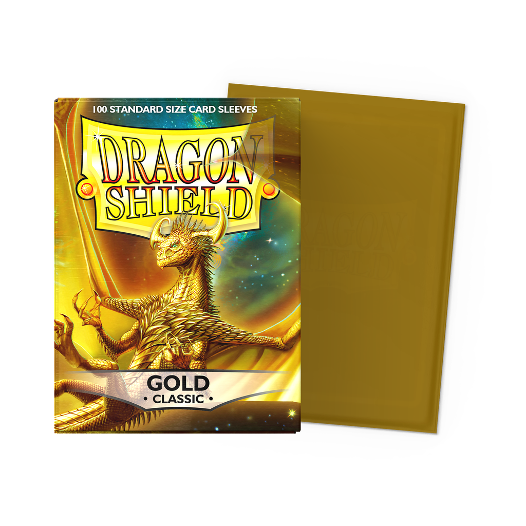 DRAGON SHIELD STANDARD SLEEVES - MATTE GOLD (100 SLEEVES)