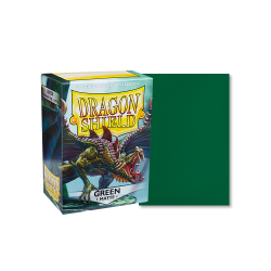 DRAGON SHIELD STANDARD SLEEVES - MATTE GREEN (100 SLEEVES)