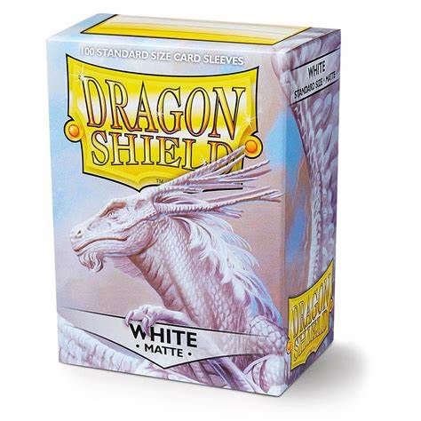 [6372] DRAGON SHIELD STANDARD SLEEVES - MATTE WHITE (100 SLEEVES)