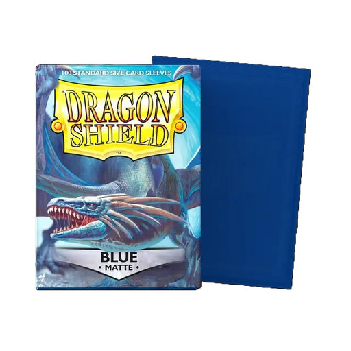 [6370] DRAGON SHIELD STANDARD SLEEVES - MATTE BLUE (100 SLEEVES)