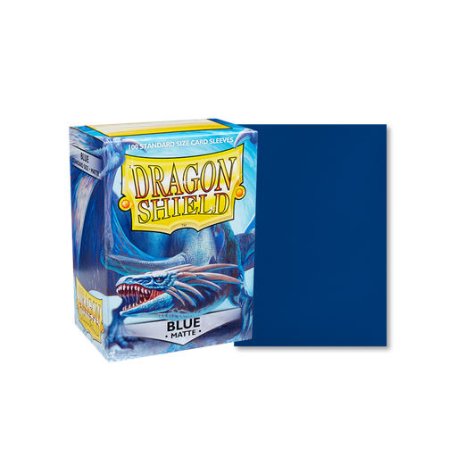 [6370] DRAGON SHIELD STANDARD SLEEVES - MATTE BLUE (100 SLEEVES)