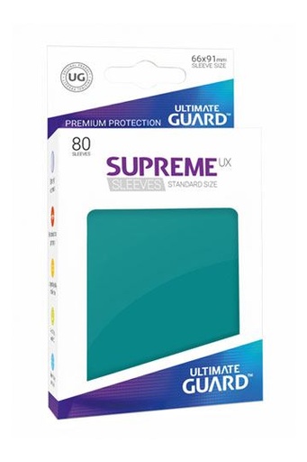[UGD010536] Ultimate Guard Supreme UX Sleeves Fundas de Cartas Tamaño Estándar Gasolina Azul (80)