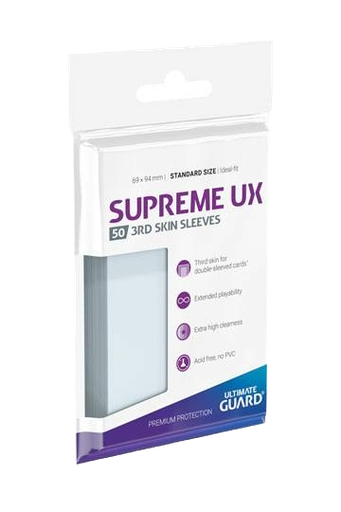 [UGD011116] Ultimate Guard Supreme UX 3rd Skin Sleeves Tamaño Estándar Transparente (50)