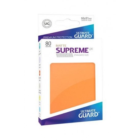 [UGD010545] Ultimate Guard Supreme UX Sleeves Fundas de Cartas Tamaño Estándar Naranja (80)