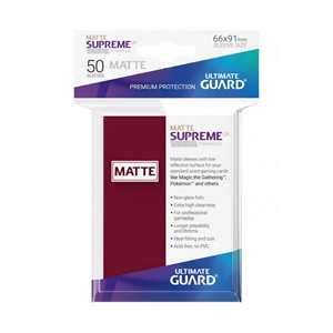 [ugb010803] Ultimate Guard Supreme UX Sleeves Fundas de Cartas Tamaño Estándar Burgundy (50)