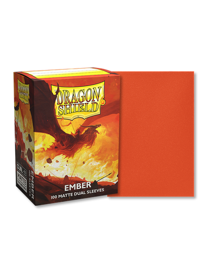 [87359] DRAGON SHIELD DUAL MATTE SLEEVES - EMBER 'ALARIC, REVOLUTION KINDLER' (100 SLEEVES)