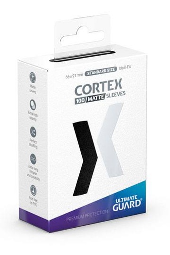 [UGD011155] Ultimate Guard Cortex Sleeves Tamaño Estándar Negro Mate (100)