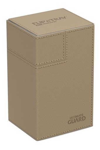 [UGD010339] Ultimate Guard Flip´n´Tray Deck Case 80+ Caja de Cartas Tamaño Estándar XenoSkin Beige